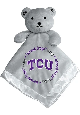 TCU Horned Frogs Gray Baby Blanket