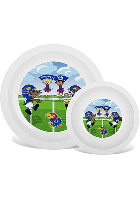 Kansas Jayhawks Plate and Bowl Baby Gift Set