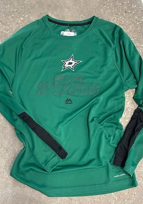 Majestic Dallas Stars Black Cutting through Long Sleeve T-Shirt