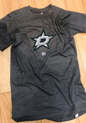 Majestic Dallas Stars Grey Raise The Level Short Sleeve T Shirt