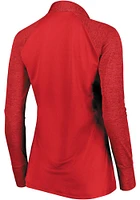 Majestic Cincinnati Reds Womens Red Extremely Clear 1/4 Zip Pullover