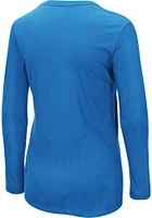 Detroit Lions Womens Blue My Team LS Tee