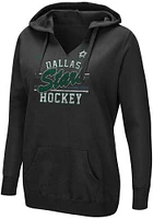 Majestic Dallas Stars Womens Black Raise the Level Hooded Sweatshirt