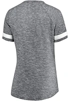 Jamie Benn Dallas Stars Womens Grey Pumped Up V Neck Player T-Shirt