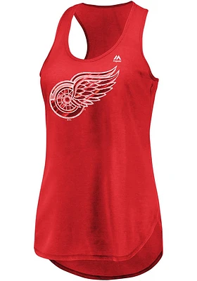 Majestic Detroit Red Wings Womens Trapezoid Racerback Tank Top