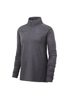 Nike Kansas City Royals Womens Grey Core Qtr Zip Pullover