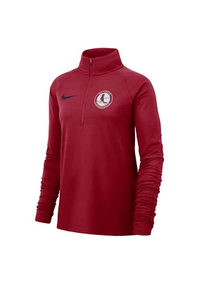 Nike St Louis Cardinals Womens Red Core Qtr Zip Pullover