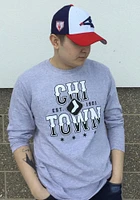 Majestic Chicago White Sox Grey Fine Contribution Long Sleeve T Shirt