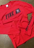Chicago Fire Red Chase Down Style Design Long Sleeve T Shirt