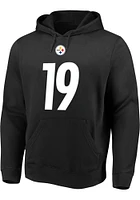 JuJu Smith-Schuster Pittsburgh Steelers Mens Black Name Number Player Hood