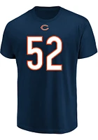 Khalil Mack Chicago Bears Navy Blue Eligible Receiver Short Sleeve Player T Shirt