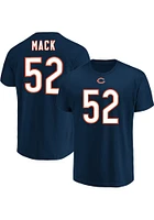Khalil Mack Chicago Bears Navy Blue Eligible Receiver Short Sleeve Player T Shirt