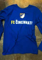 FC Cincinnati Blue Shielded Classic Long Sleeve T Shirt