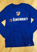 FC Cincinnati Blue Shielded Long Sleeve T Shirt