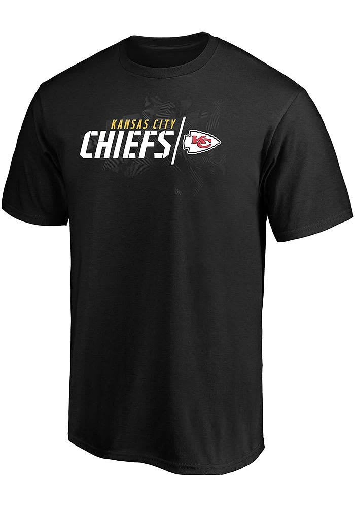 Kansas City Chiefs Black Geo Drift Short Sleeve T Shirt