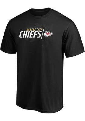 Kansas City Chiefs Black Geo Drift Short Sleeve T Shirt