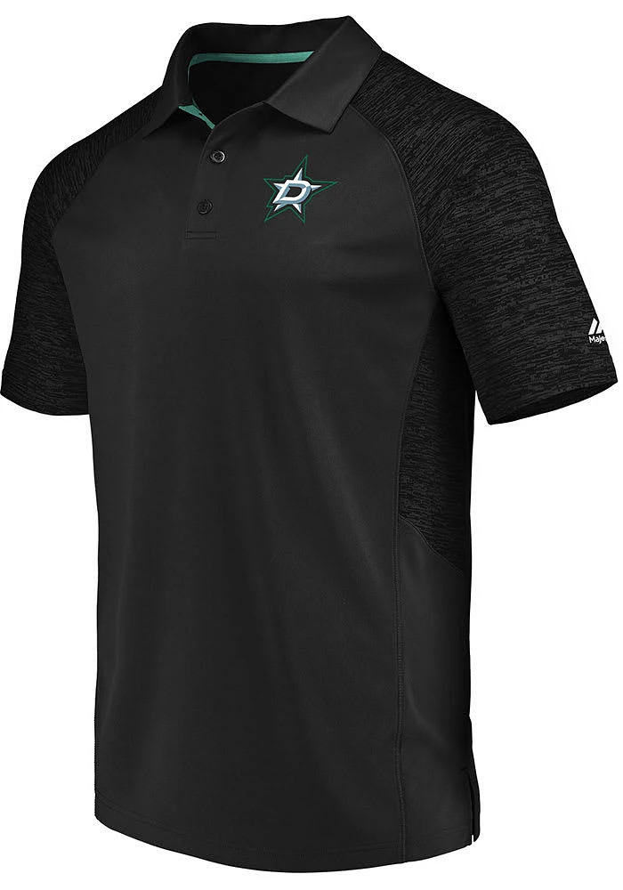 Dallas Stars Mens Black Primary Short Sleeve Polo