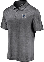 St Louis Blues Mens Grey Line Brawl Short Sleeve Polo