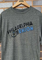 Philadelphia Union Grey Diagonal Name Short Sleeve Fashion T Shirt