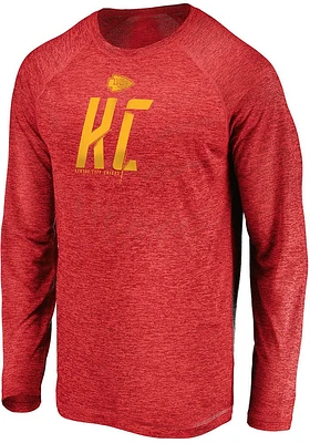 Kansas City Chiefs Red Tri-Code Trail Long Sleeve T-Shirt