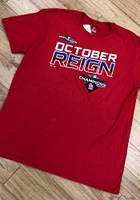 St Louis Cardinals Red Division Champs LR Short Sleeve T Shirt