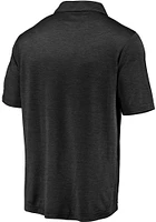 Kansas City Chiefs Mens Black Striated Primary Short Sleeve Polo