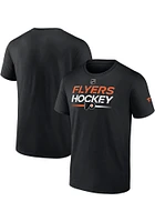 Philadelphia Flyers Black AUTHENTIC PRO HOCKEY Short Sleeve T Shirt