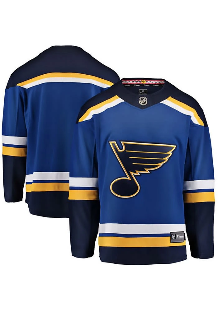 St Louis Blues Mens Blue 2018-2019 Home Breakaway Hockey Jersey