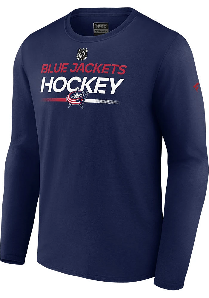 Columbus Blue Jackets AUTHENTIC PRO HOCKEY Long Sleeve T Shirt