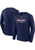 Columbus Blue Jackets AUTHENTIC PRO HOCKEY Long Sleeve T Shirt