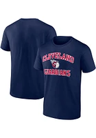 Cleveland Guardians Navy Blue Evergreen Cotton Heart and Soul SS Tee Short Sleeve T Shirt