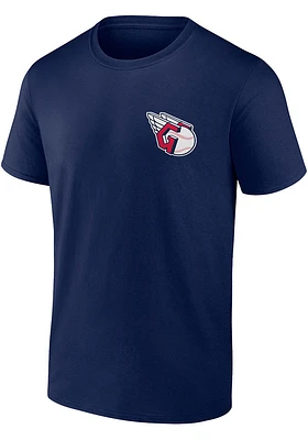 Cleveland Guardians Navy Blue Iconic Cotton Bring It SS Short Sleeve T Shirt