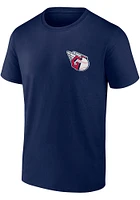 Cleveland Guardians Navy Blue Iconic Cotton Bring It SS Short Sleeve T Shirt
