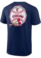 Cleveland Guardians Navy Blue Iconic Cotton Bring It SS Short Sleeve T Shirt