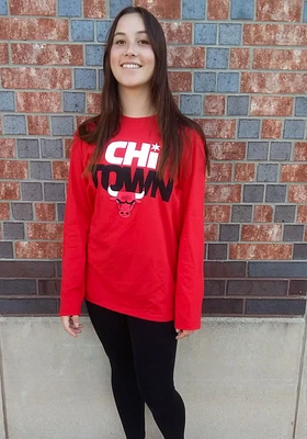 Chicago Bulls Red Hometown Tip Off Long Sleeve T Shirt