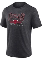 Chicago Bulls Charcoal Triblend Selection Short Sleeve Fashion T Shirt