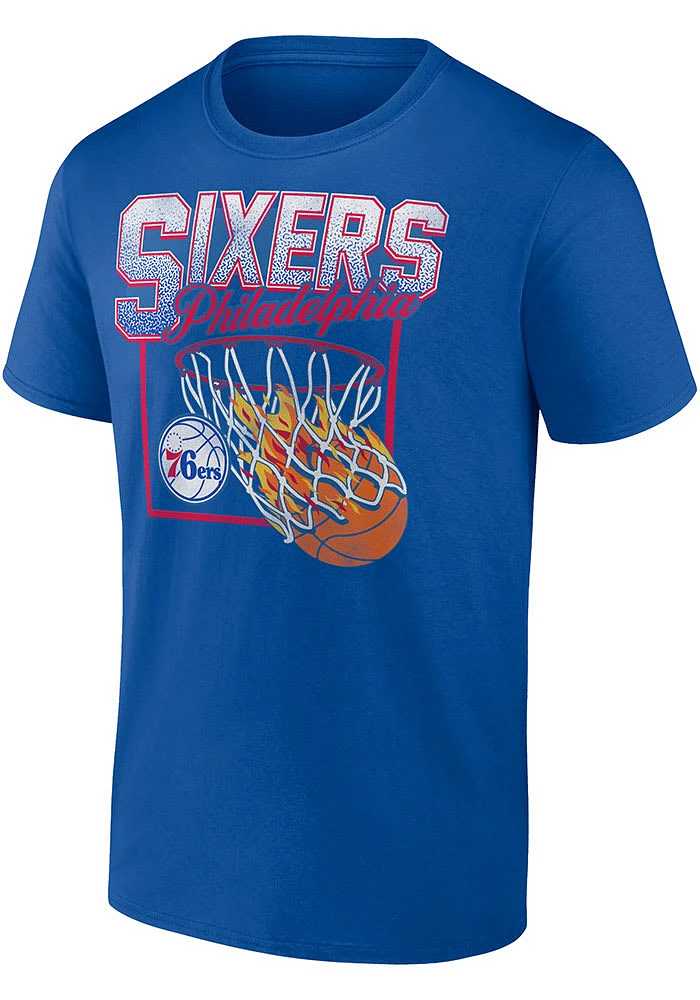 Philadelphia 76ers Blue Cotton Alley Oop Short Sleeve T Shirt