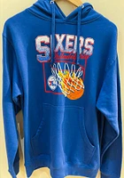 Philadelphia 76ers Mens Blue Cotton Alley Oop Pullover Long Sleeve Hoodie