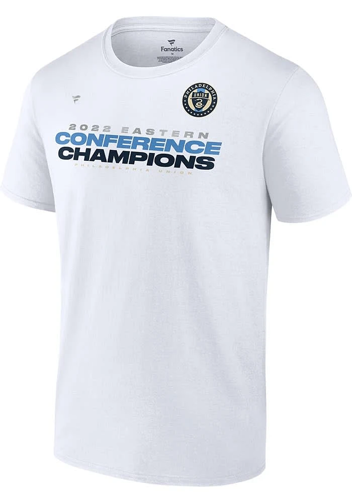 Philadelphia Union White 2022 Conference Champs Midfielder Short Sleeve T Shirt