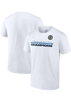 Philadelphia Union White 2022 Conference Champs Midfielder Short Sleeve T Shirt