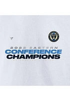 Philadelphia Union White 2022 Conference Champs Midfielder Short Sleeve T Shirt