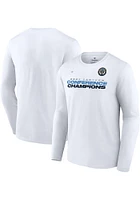Philadelphia Union White 2022 Conference Champs Midfielder Long Sleeve T Shirt