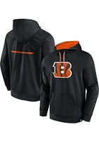 Cincinnati Bengals Mens Black Defender Streaky Poly Hood