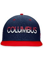 Columbus Blue Jackets Blue 2023 Authentic Pro Debossed Mens Snapback Hat