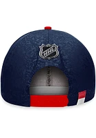 Columbus Blue Jackets Blue 2023 Authentic Pro Debossed Mens Snapback Hat