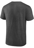 Oklahoma Sooners Charcoal Baseball Bat and Mound Number One Graphic Short Sleeve T Shirt
