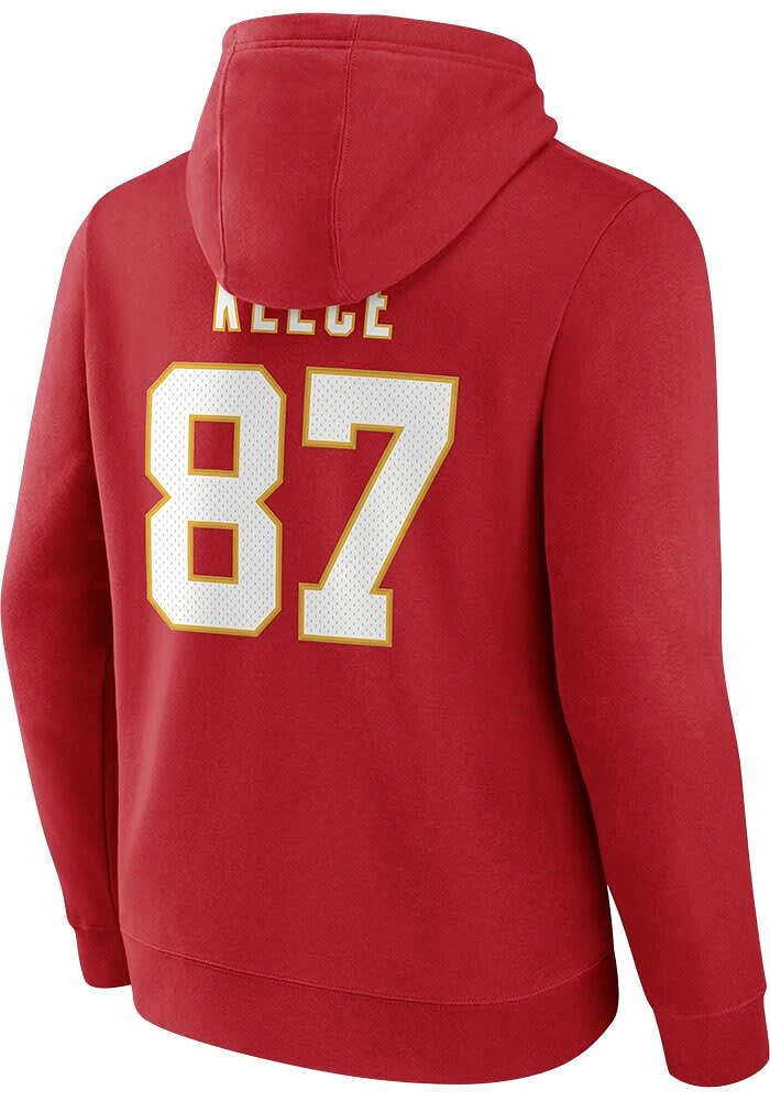 Travis Kelce Kansas City Chiefs Mens Red HOME Hood Player