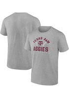 Texas A&M Aggies Grey Baseball Graphic Number Two Short Sleeve T Shirt