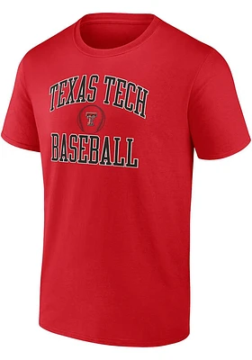Texas Tech Red Raiders Sport Arch Champ Baseball Short Sleeve T Shirt