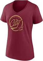 Cleveland Cavaliers Womens Maroon Team Pride Short Sleeve T-Shirt